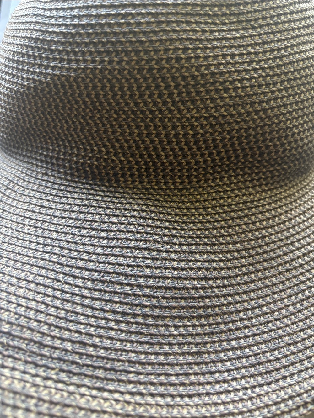 Eric javitz brown woven straw packable hat size large (rubbed off tag) - Picture 11 of 14